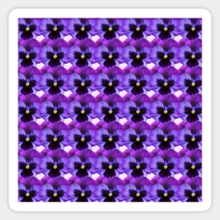 Painterly purple pansies Sticker